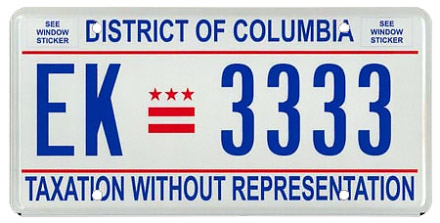 District of Columbia License Plate Design District of Columbia License Plate Design