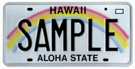 Hawaii License Plate Design Hawaii License Plate Design