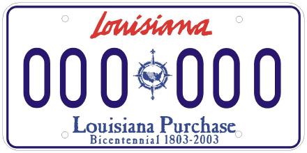 Louisiana License Plate Design Louisiana License Plate Design