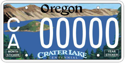 Oregon License Plate Design Oregon License Plate Design