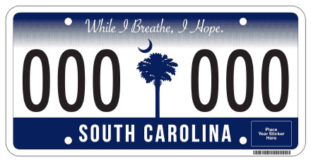 South Carolina License Plate Design South Carolina License Plate Design