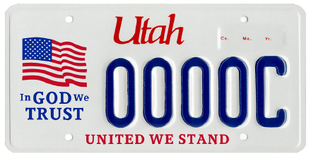 Utah License Plate Design Utah License Plate Design