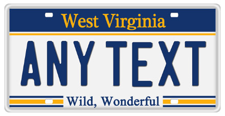 West Virginia License Plate Design West Virginia License Plate Design
